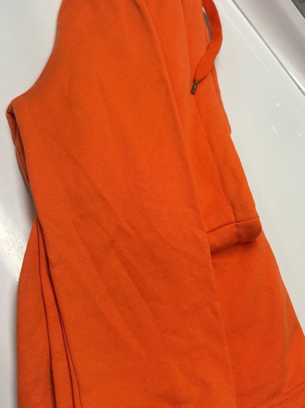 J. Crew Vibrant Orange Zip-Up Hoodie